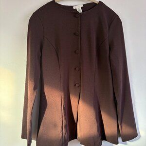 H&M Brown Button-Up Blazer (M)